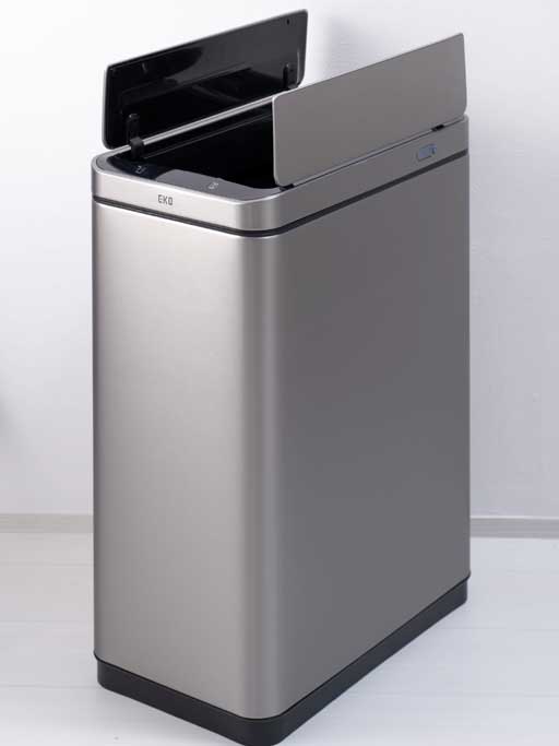 X-WING SENSOR BIN(エックスウイング センサービン)センサー式 自動開閉 ゴミ箱 シルバー 45L