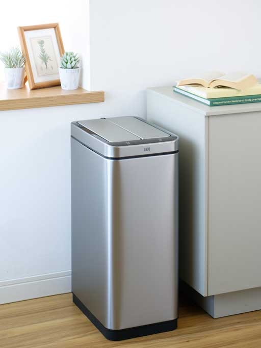 X-WING SENSOR BIN(エックスウイング センサービン)センサー式 自動開閉 ゴミ箱 シルバー 45L