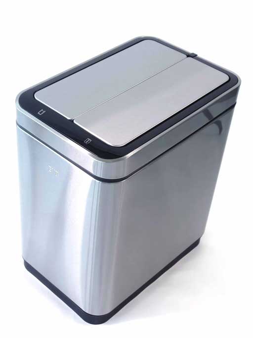DELUXE PHANTOM(デラックスファントム)センサー式 自動開閉 ゴミ箱 20L シルバー<ラッピング対象外>