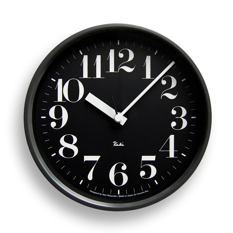Lemnos RIKI STEEL CLOCK [リキ スチール クロック] 壁掛け時計 WR08