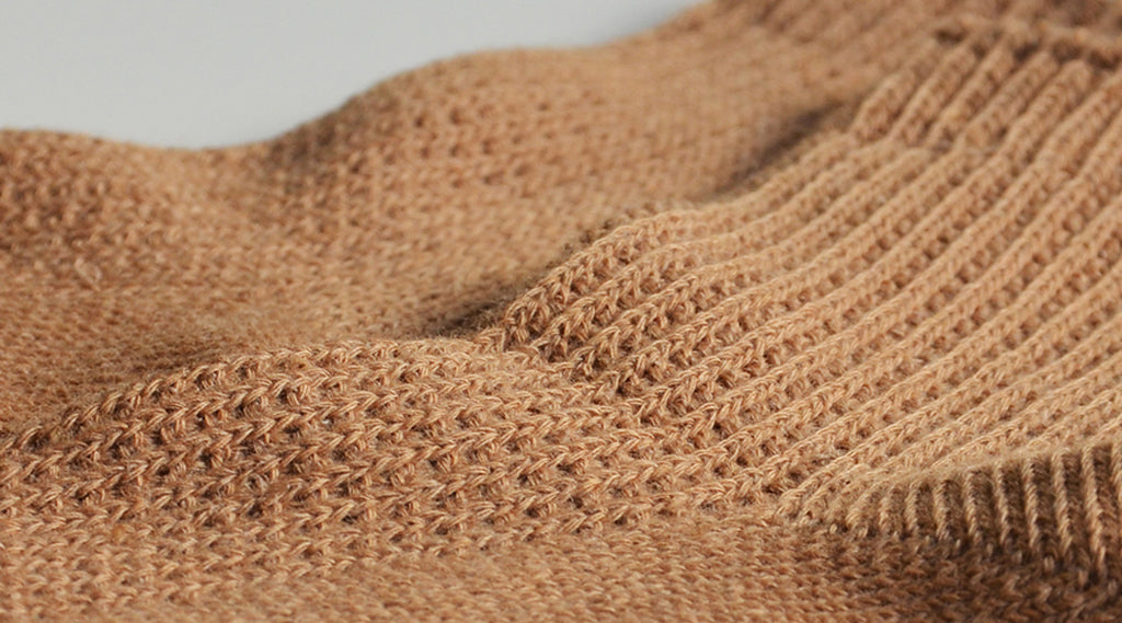 天衣無縫 My Brown メッシュ ショート丈ソックス《茶綿》日本製