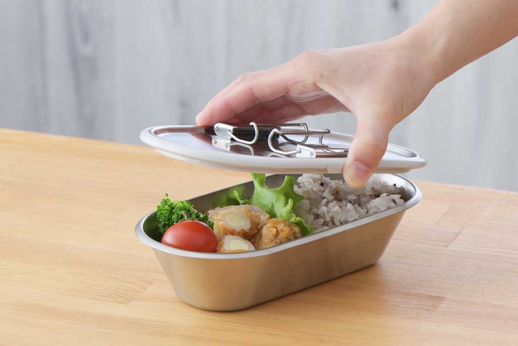 aikata(アイカタ) ステンレスコンテナ/保存容器/お弁当箱/ステンレス製 ストッパー付き 日本製