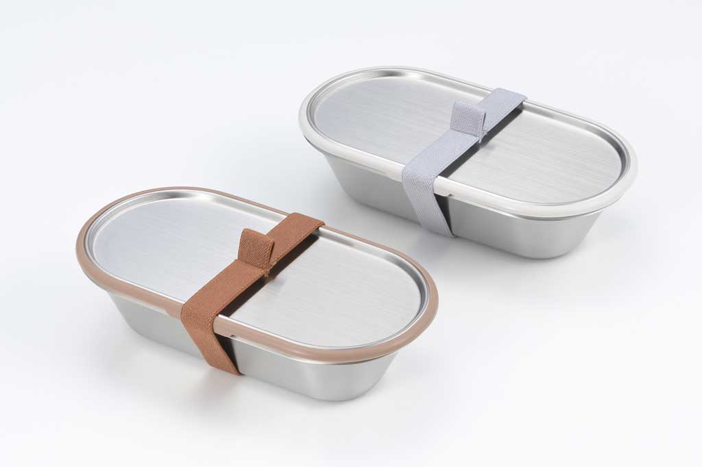 aikata(アイカタ) ステンレスコンテナ/保存容器/お弁当箱/ステンレス製 ゴムバンド付き 日本製