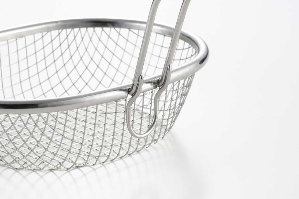 aikata(アイカタ) ステンレス揚げザル フックつき 取っ手付き ステンレス製 食洗機対応 日本製