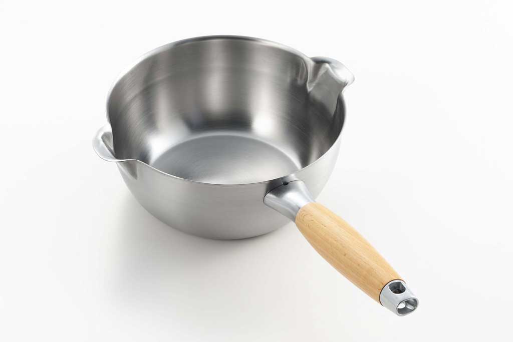 aikata(アイカタ) 燕三条産 両口 ステンレス 雪平鍋 20cm IH対応/ガス火対応 日本製