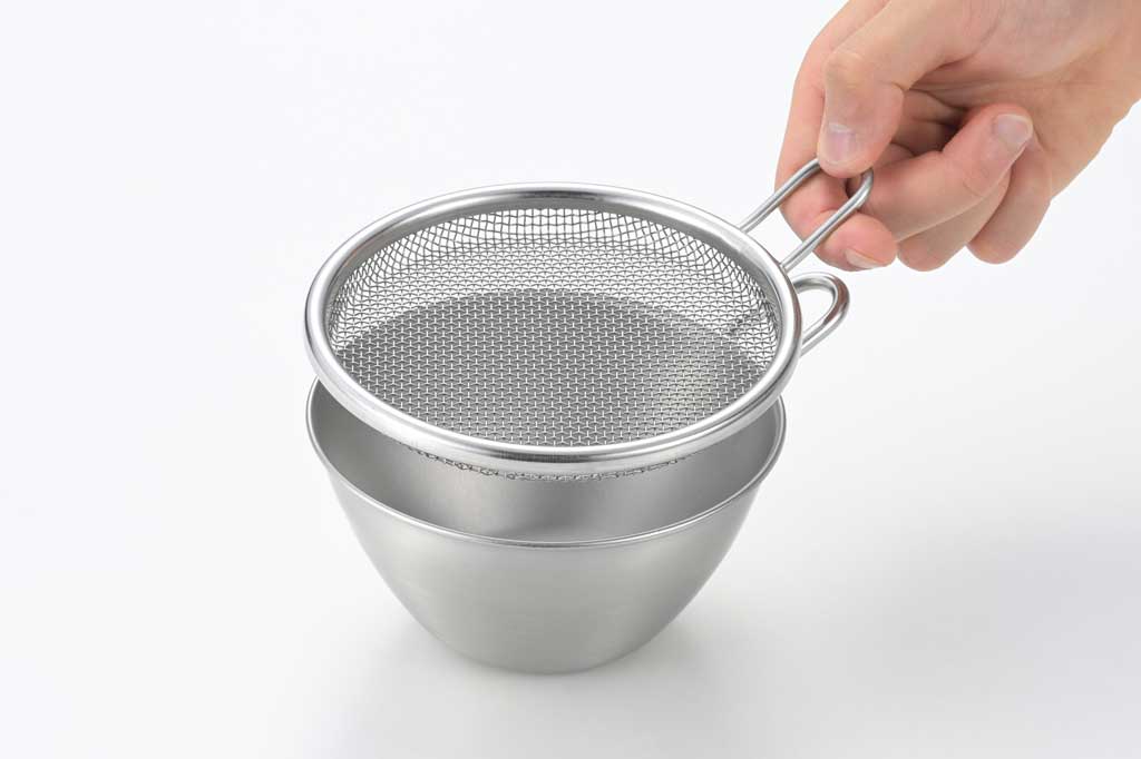 and(アンド) ステンレス手付きストレーナー13cm 浅型 日本製