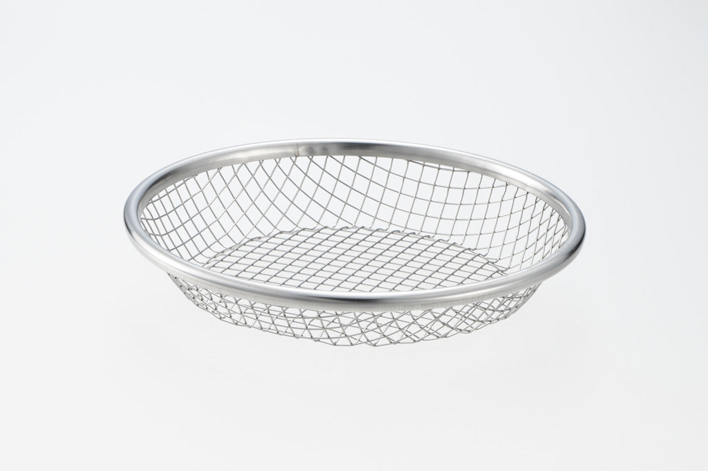 and(アンド) ステンレス浅型ザル 16cm 日本製