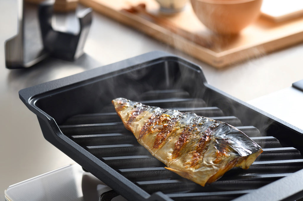 AUX(オークス)大人の焼魚 炭グリル 日本製 IH対応 レシピ付き