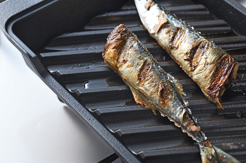 AUX(オークス)大人の焼魚 炭グリル 日本製 IH対応 レシピ付き