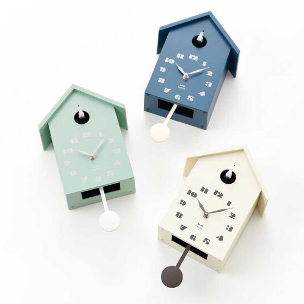 BRUNO(ブルーノ) バードハウスクロック 全3色 掛け置き兼用