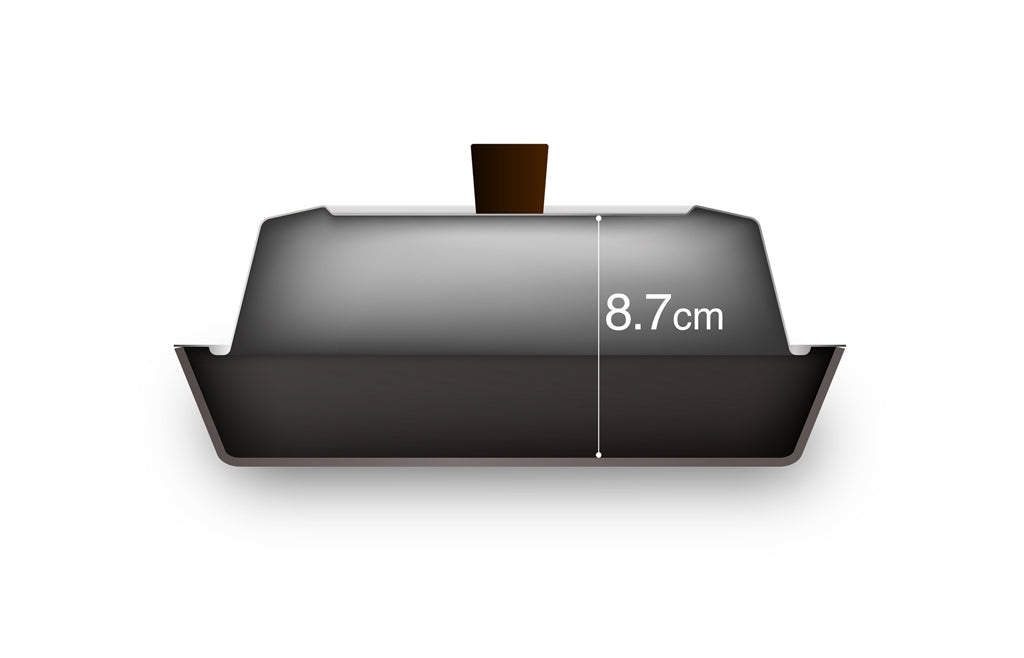 APELUCA(アペルカ)COMPACT DEEP PAN(コンパクトディープパン)スクエア フライパン 深型 日本製 燕三条産 AUX(オークス) <ラッピング対象外>