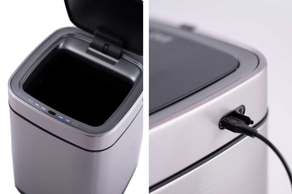 ECOSMART X SENSOR BIN エコスマート X 充電式センサービン インナーボックス付き センサー式 自動開閉 ゴミ箱 9L USB充電式 <ラッピング対象外>