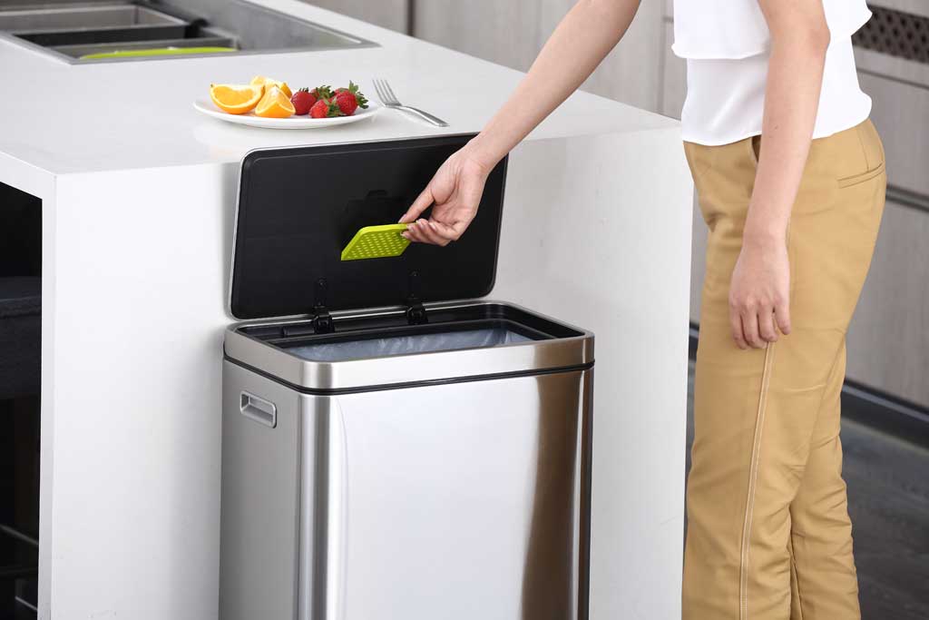 X CUBE STEP BIN エクスキューブ ステップビン ペダル式 スリムゴミ箱 シルバー 20L+20L (合計40L)