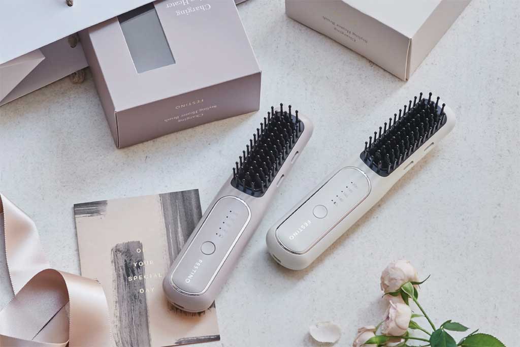 FESTINO(フェスティノ) 充電式 スタイリング ヒーター ブラシ SMHB-049