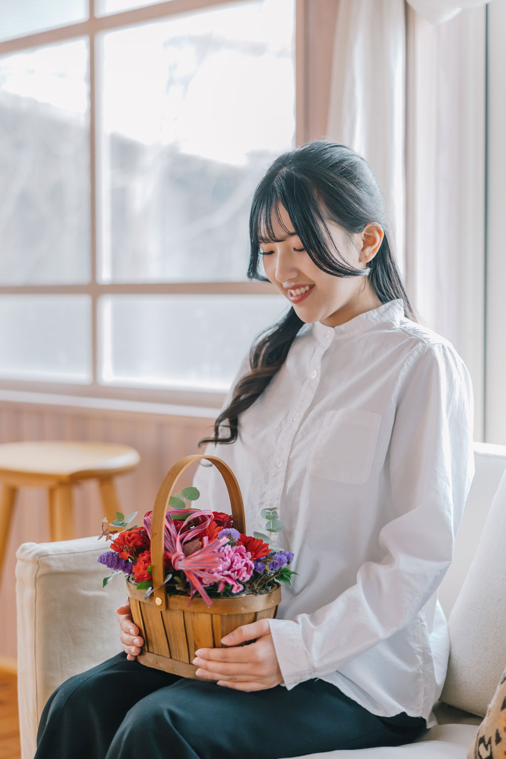 【 予約商品 】Mother's Day - 母の日 フラワーアレンジメント <生花> ピンク/レッド 《 予約締切4月26日 》《 発送予定日5月9日 》