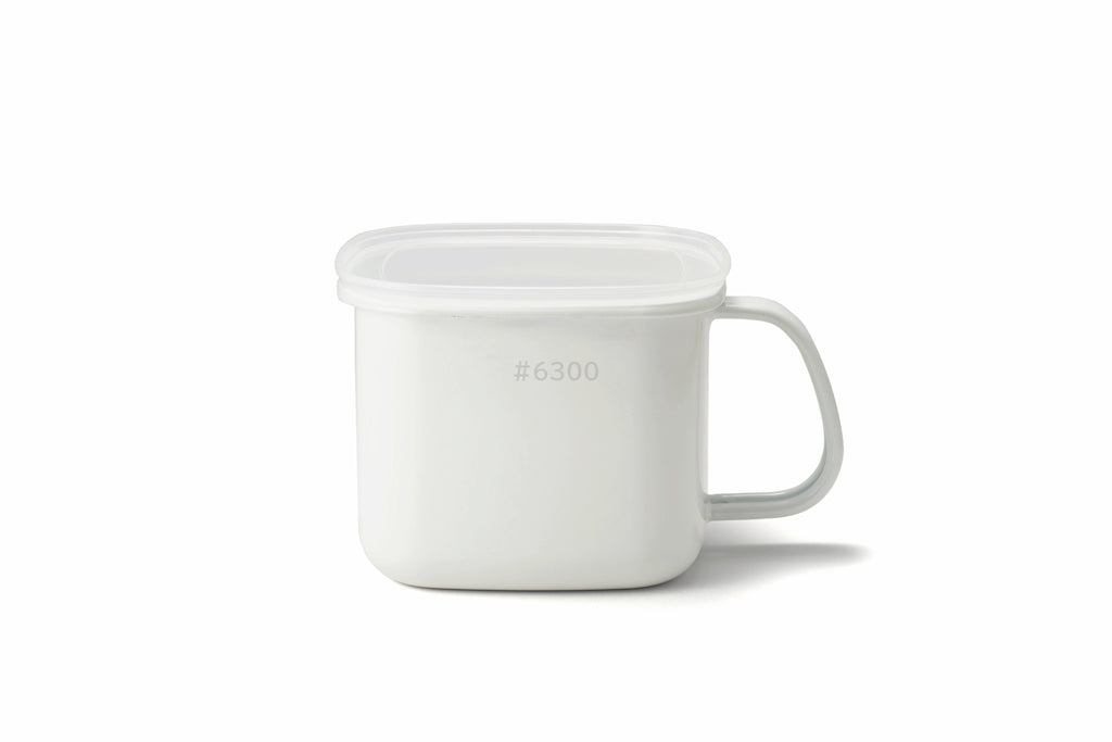 FUJIHORO(富士ホーロー)角型みそポット ホワイト