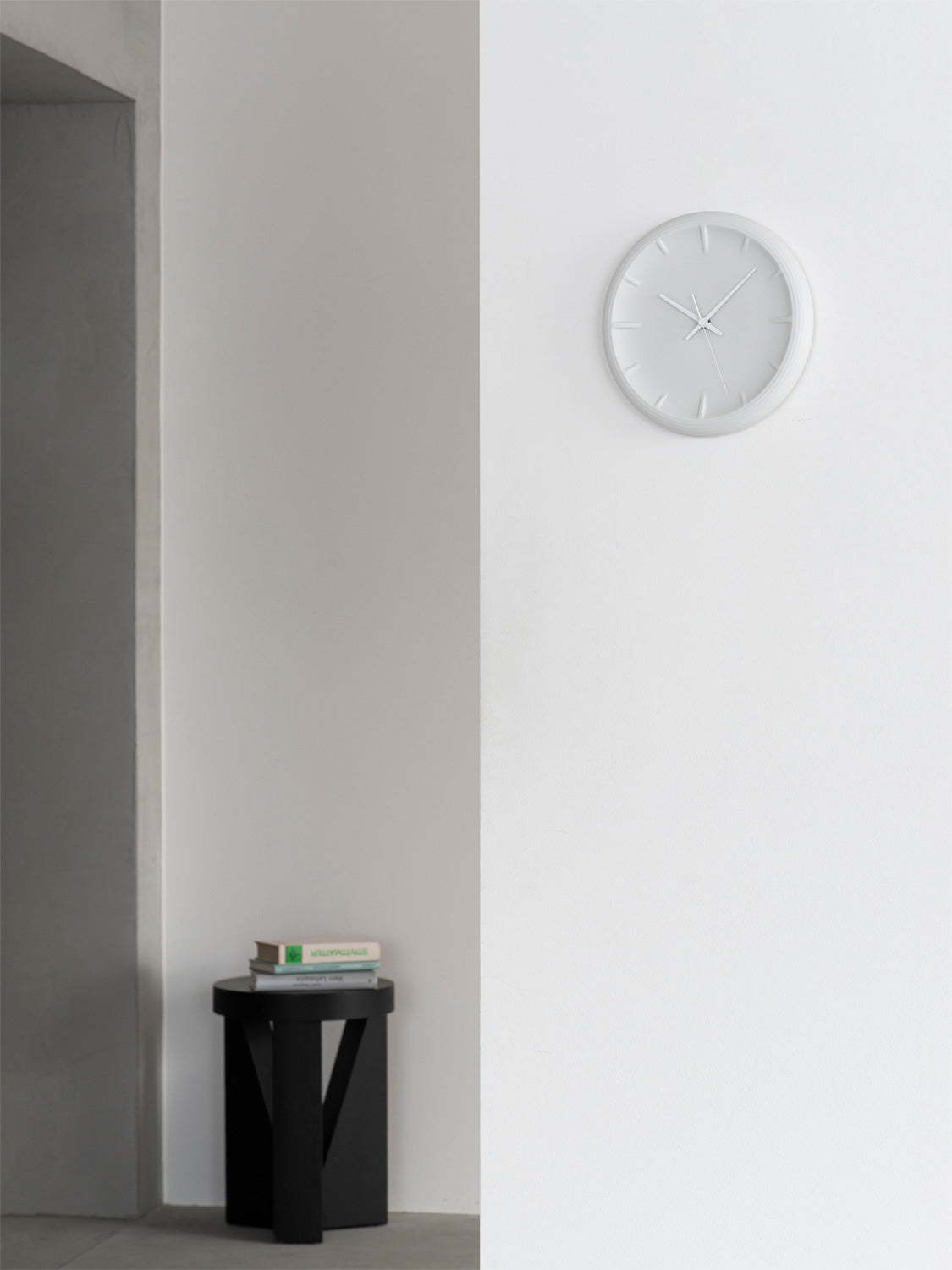 Lemnos RELIEF(レリーフ)ホワイト 掛け時計 RF22-06 WH