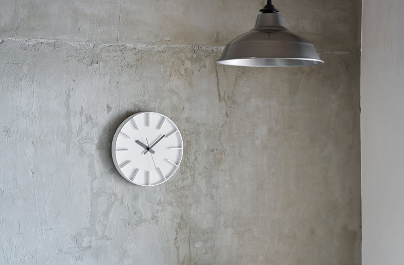 Lemnos Edge Clock(エッジ クロック)ホワイト 掛け時計 AZ24-08 WH