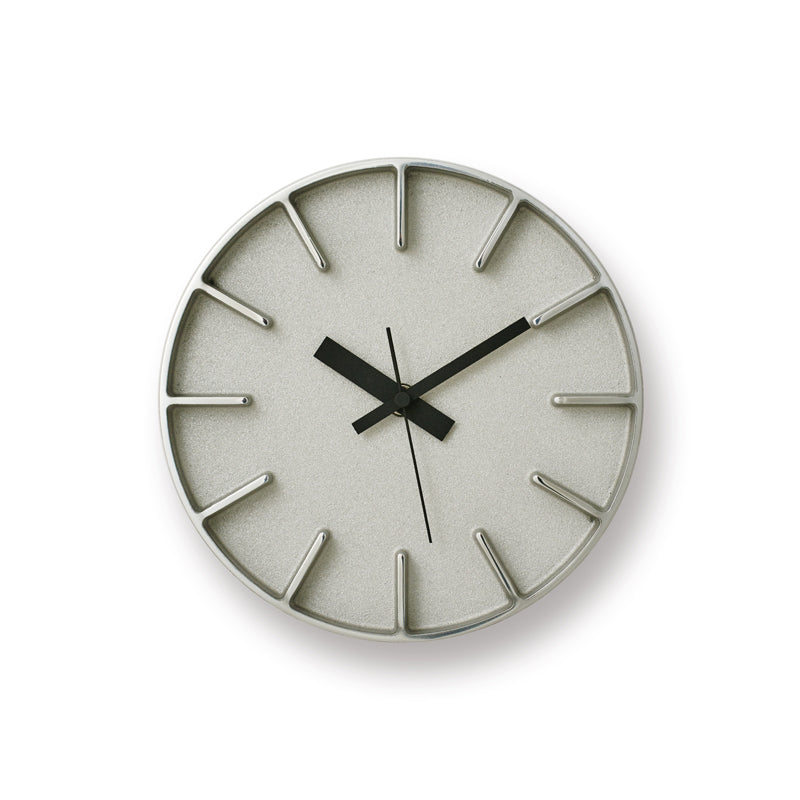Lemnos Edge Clock(エッジ クロック)アルミニウム 掛け置き兼用 AZ-0116 AL