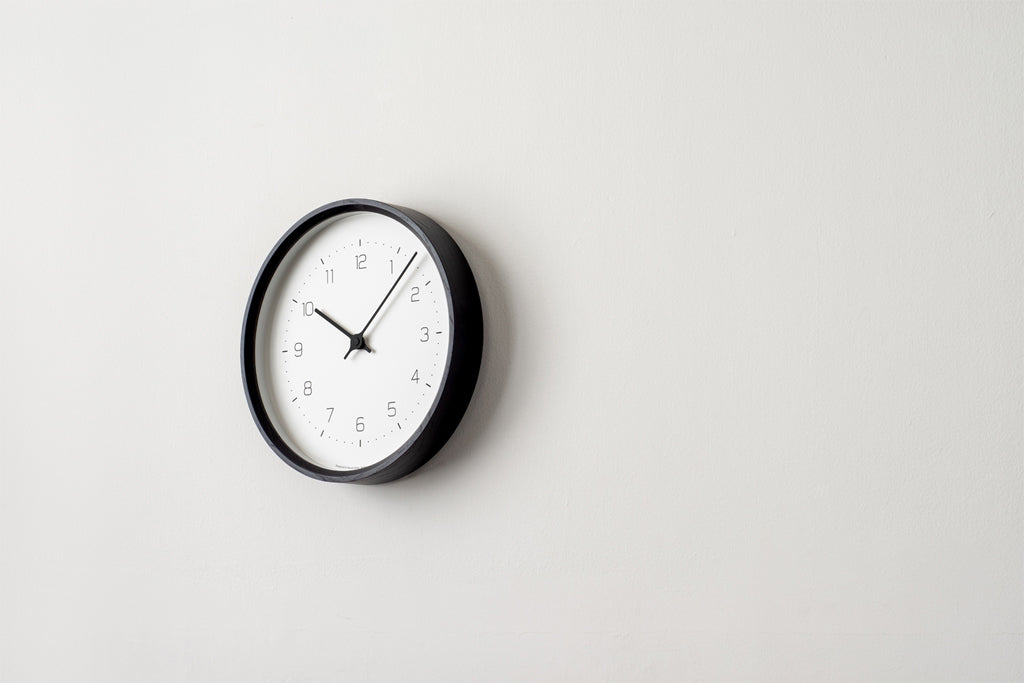 Lemnos NEUT wall clock(ニュート ウォール クロック)ブラック 掛け時計 KK22-09 BK