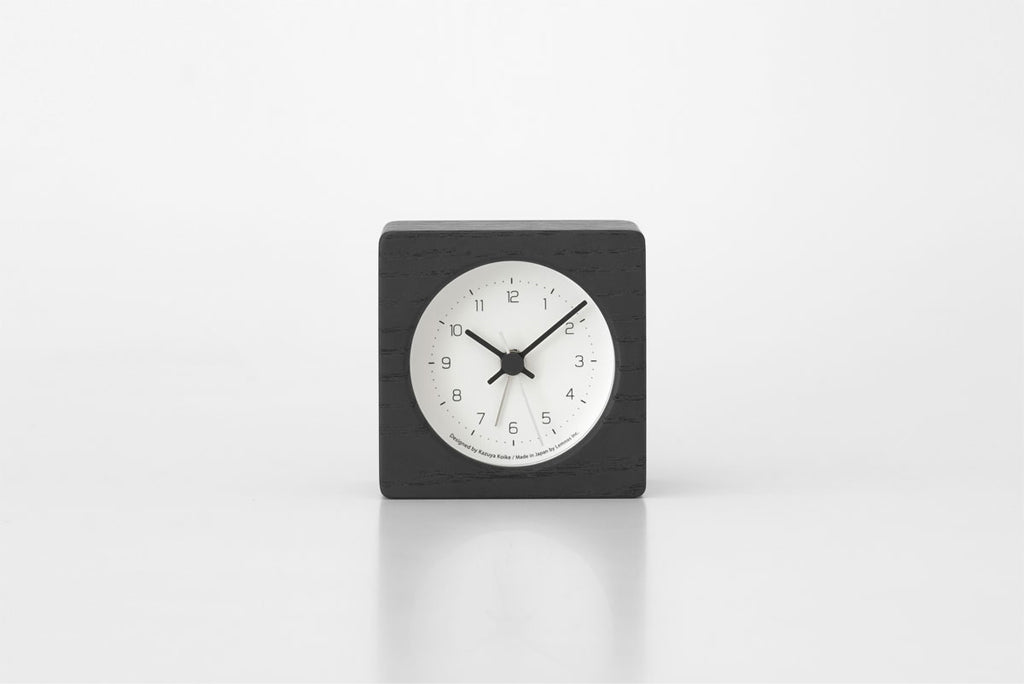 Lemnos NEUT alarm clock(ニュート アラーム クロック)ブラック 置き時計 KK24-09 BK