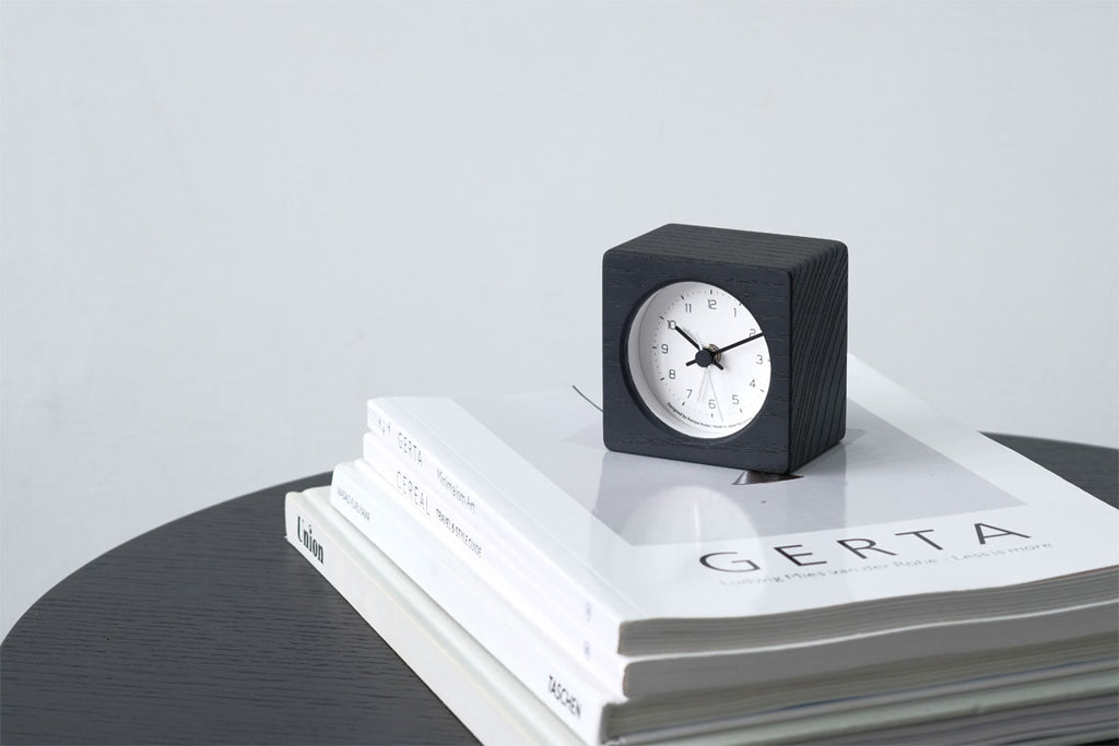 Lemnos NEUT alarm clock(ニュート アラーム クロック)ブラック 置き時計 KK24-09 BK