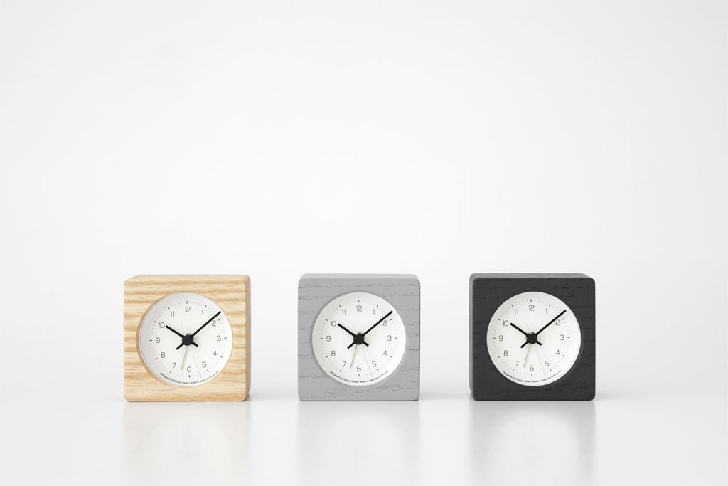 Lemnos NEUT alarm clock(ニュート アラーム クロック)ブラック 置き時計 KK24-09 BK