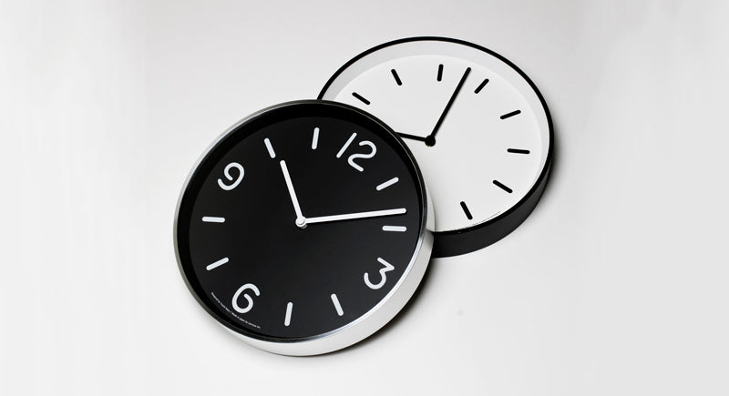 Lemnos MONO Clock(モノ クロック)ホワイト 掛け時計 LC10-20 B WH
