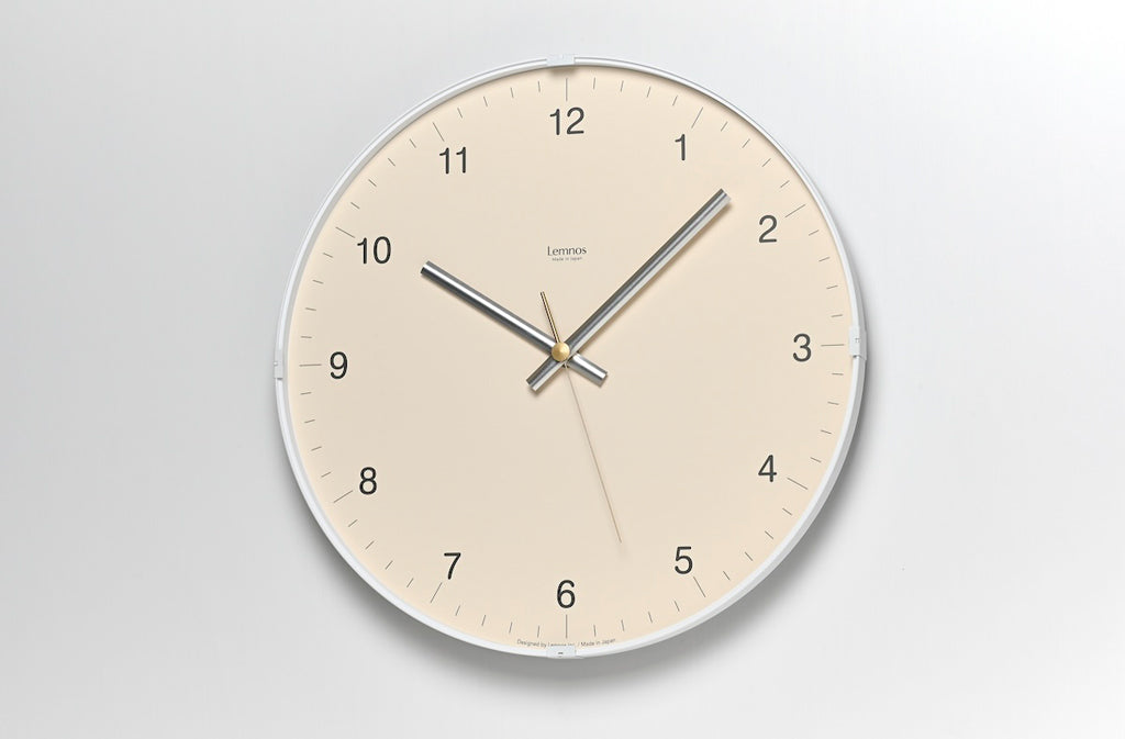 Lemnos Biome clock(バイオーム クロック)ベージュ 壁掛け時計 LC24-16 BG