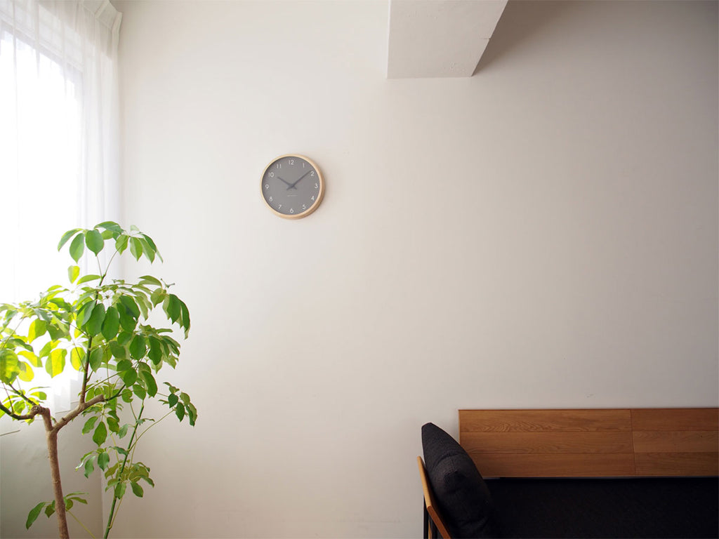 Lemnos Campagne couleur(カンパーニュ クルール)グレー 掛け時計 PC24-03 GY