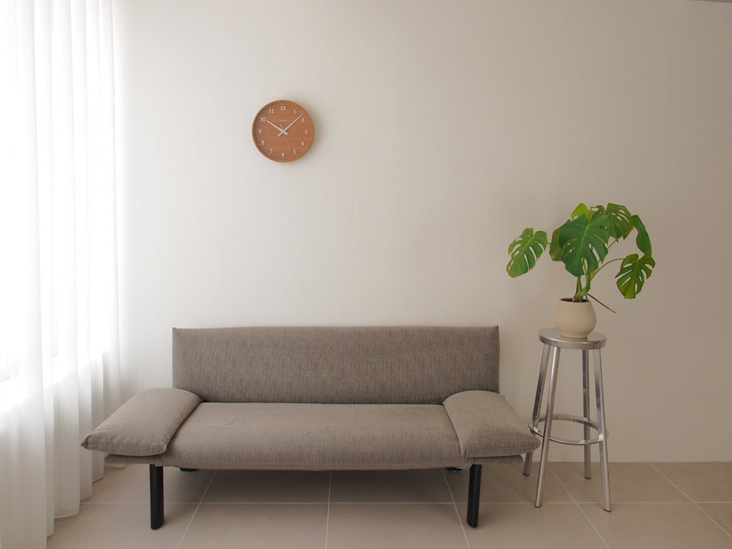 Lemnos Brownie(ブラウニー)ミドルブラウン 掛け時計 PC25-12W MBW