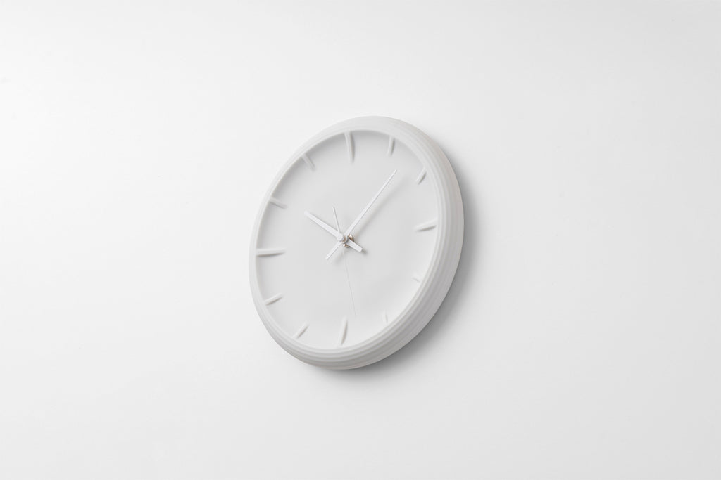 Lemnos RELIEF(レリーフ)ホワイト 掛け時計 RF22-06 WH