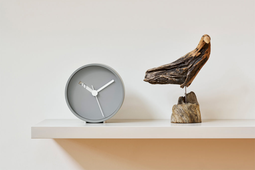Lemnos Extra Normal Clock(エクストラノーマル クロック)グレー 掛け置き兼用 RM24-07 GY