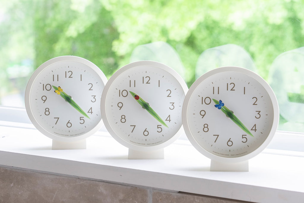 Lemnos とまり木の時計 mini モンキチョウ 掛け置き兼用 SUR20-06 MONKI