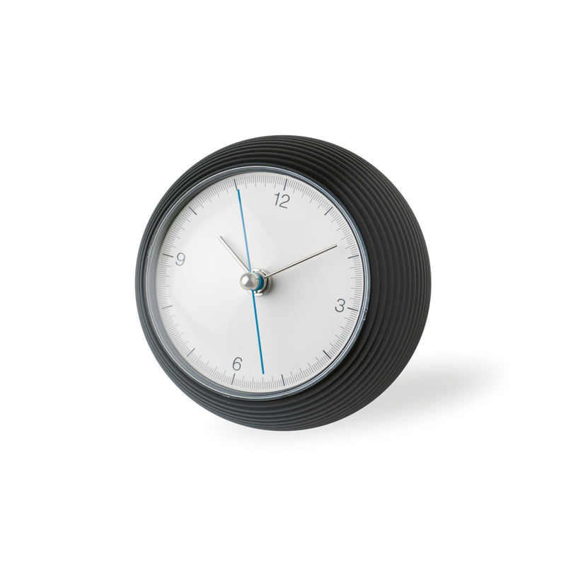 Lemnos earth clock(アース クロック)ブラック/ホワイト 置き時計 TIL16-10