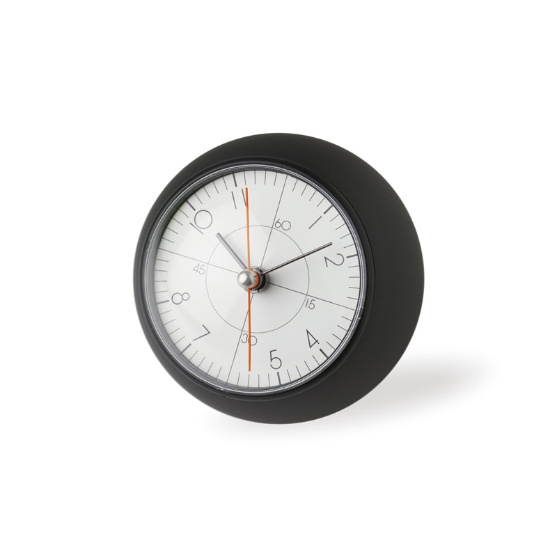 Lemnos earth clock less(アース クロック レス)ブラック/ホワイト 置き時計 TIL19-09