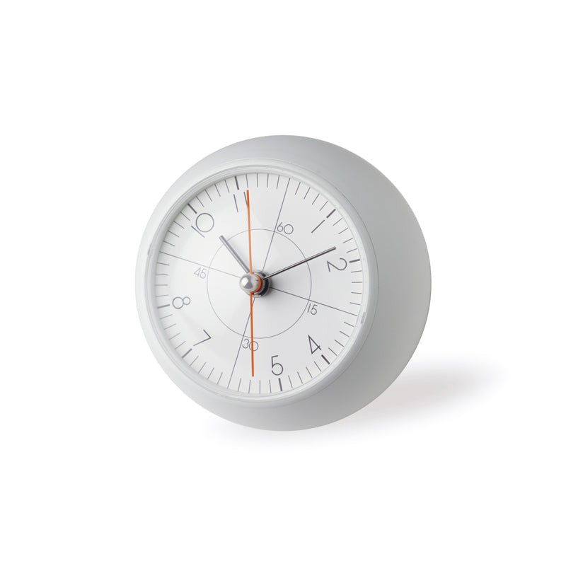 Lemnos earth clock less(アース クロック レス)ブラック/ホワイト 置き時計 TIL19-09