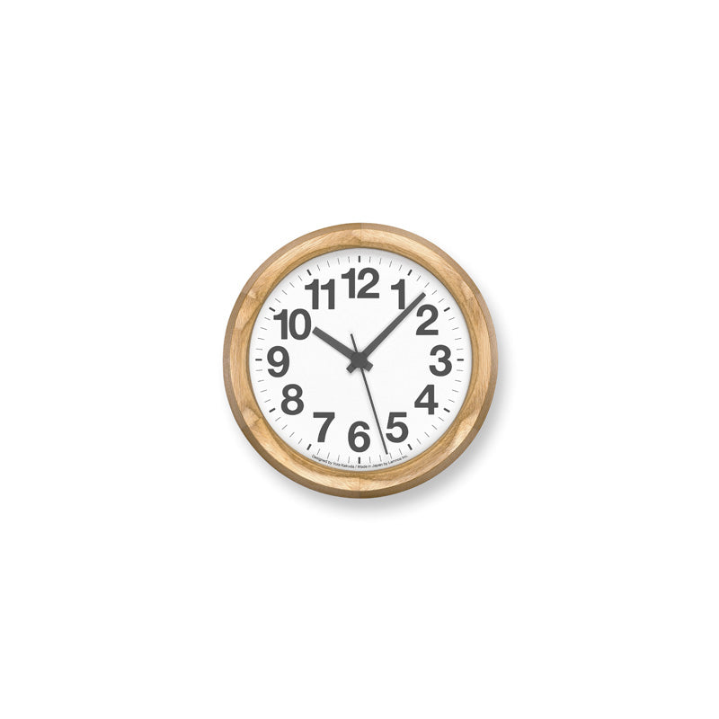 Lemnos Clock A Small OAK(クロック エー スモール オーク)掛け時計 YK24-14