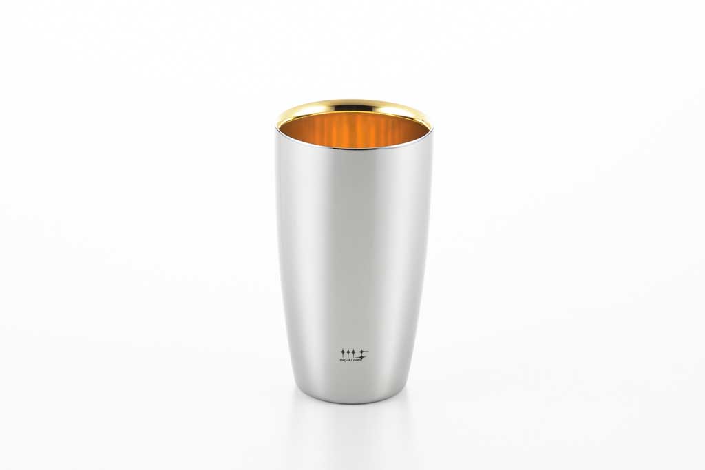 磨き屋シンジケート 2重ビアタンブラー 内面金メッキ仕上げ 370mL【1個入り】ステンレス製 日本製