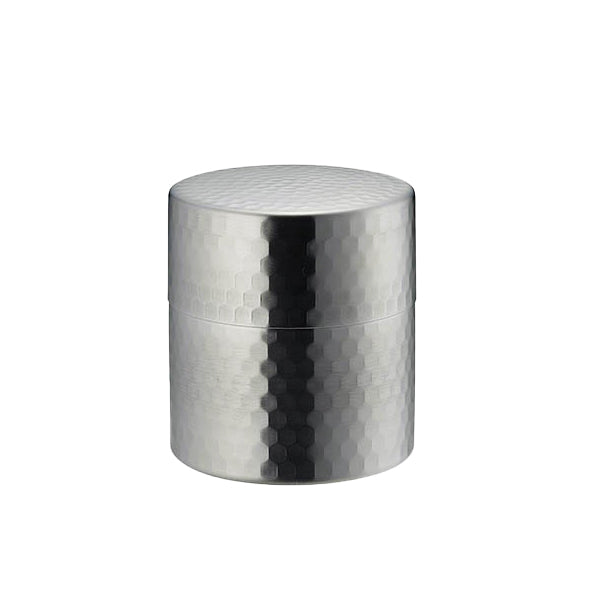 SALUS(セイラス)ステンレス製 茶筒 鎚目 つや消し 小 燕三条産