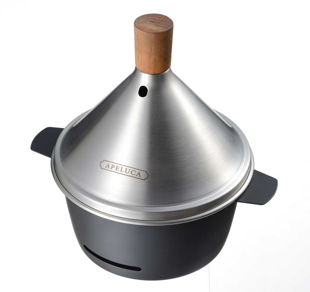 APELUCA(アペルカ)TABLE TOP SMOKER(テーブルトップスモーカー)/ 卓上燻製器《 チップ・ウッド・収納袋・レシピブック付き 》 燕三条産 AUX(オークス)