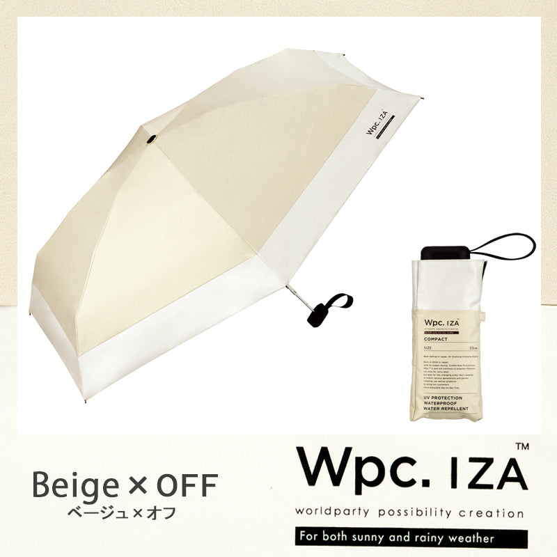 Wpc.ワールドパーティ IZA(イーザ)COMPACT(コンパクト) 日傘 折りたたみ 大人の男性の晴雨兼用傘《ZA003》