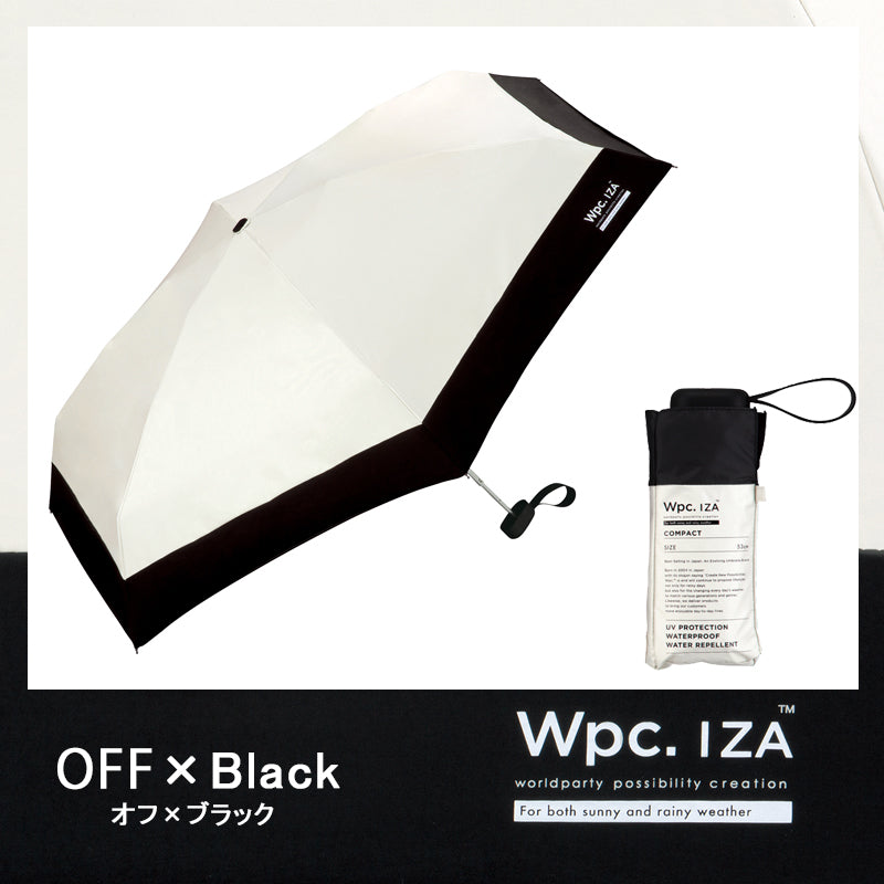 Wpc.ワールドパーティ IZA(イーザ)COMPACT(コンパクト) 日傘 折りたたみ 大人の男性の晴雨兼用傘《ZA003》