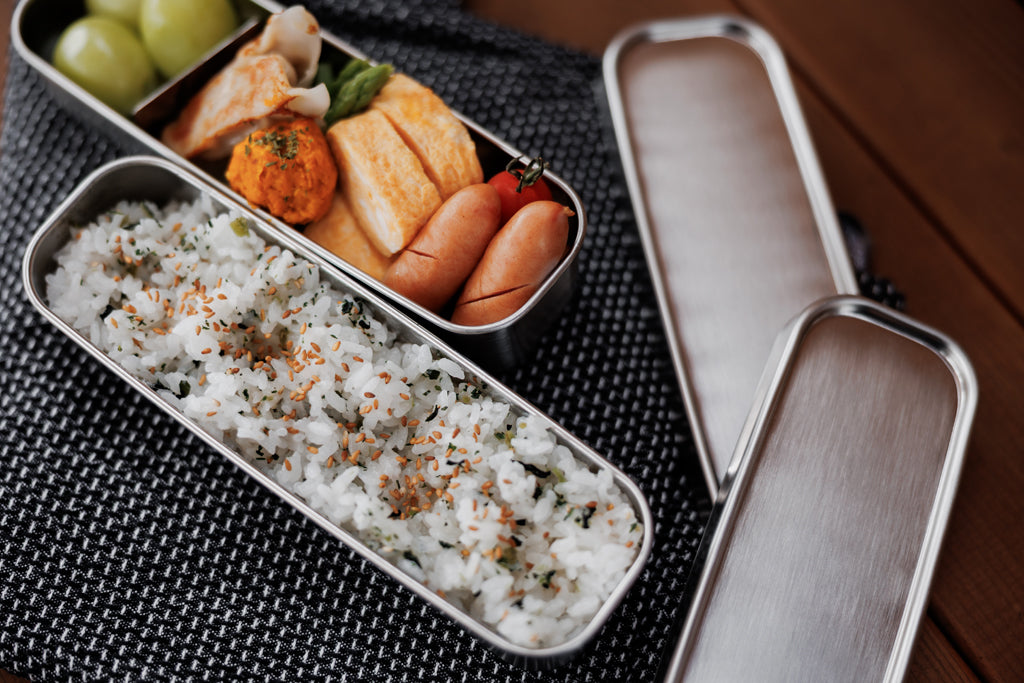工房アイザワ 角長ランチボックス スリム 2段 ステンレス製 日本製 燕三条
