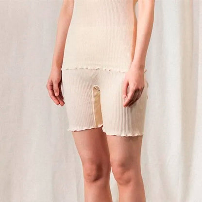 天衣無縫 オーガニックコットンでつくった リブ３分丈ショーツ 《 フリーサイズ 》全4色 日本製