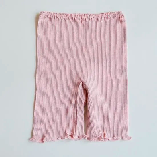 天衣無縫 オーガニックコットンでつくった リブ３分丈ショーツ 《 フリーサイズ 》全4色 日本製