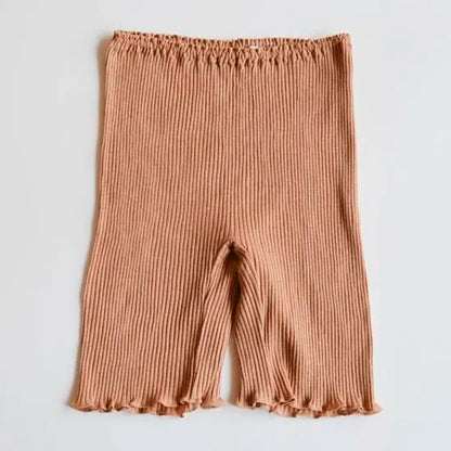 天衣無縫 オーガニックコットンでつくった リブ３分丈ショーツ 《 フリーサイズ 》全4色 日本製