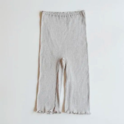 天衣無縫 オーガニックコットンでつくった リブ５分丈 パンツ 《 フリーサイズ 》全4色 日本製