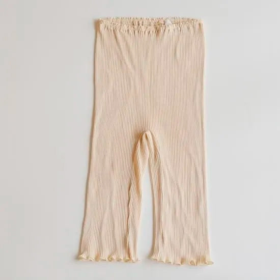 天衣無縫 オーガニックコットンでつくった リブ５分丈 パンツ 《 フリーサイズ 》全4色 日本製