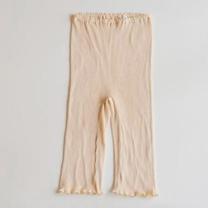 天衣無縫 オーガニックコットンでつくった リブ５分丈 パンツ 《 フリーサイズ 》全4色 日本製